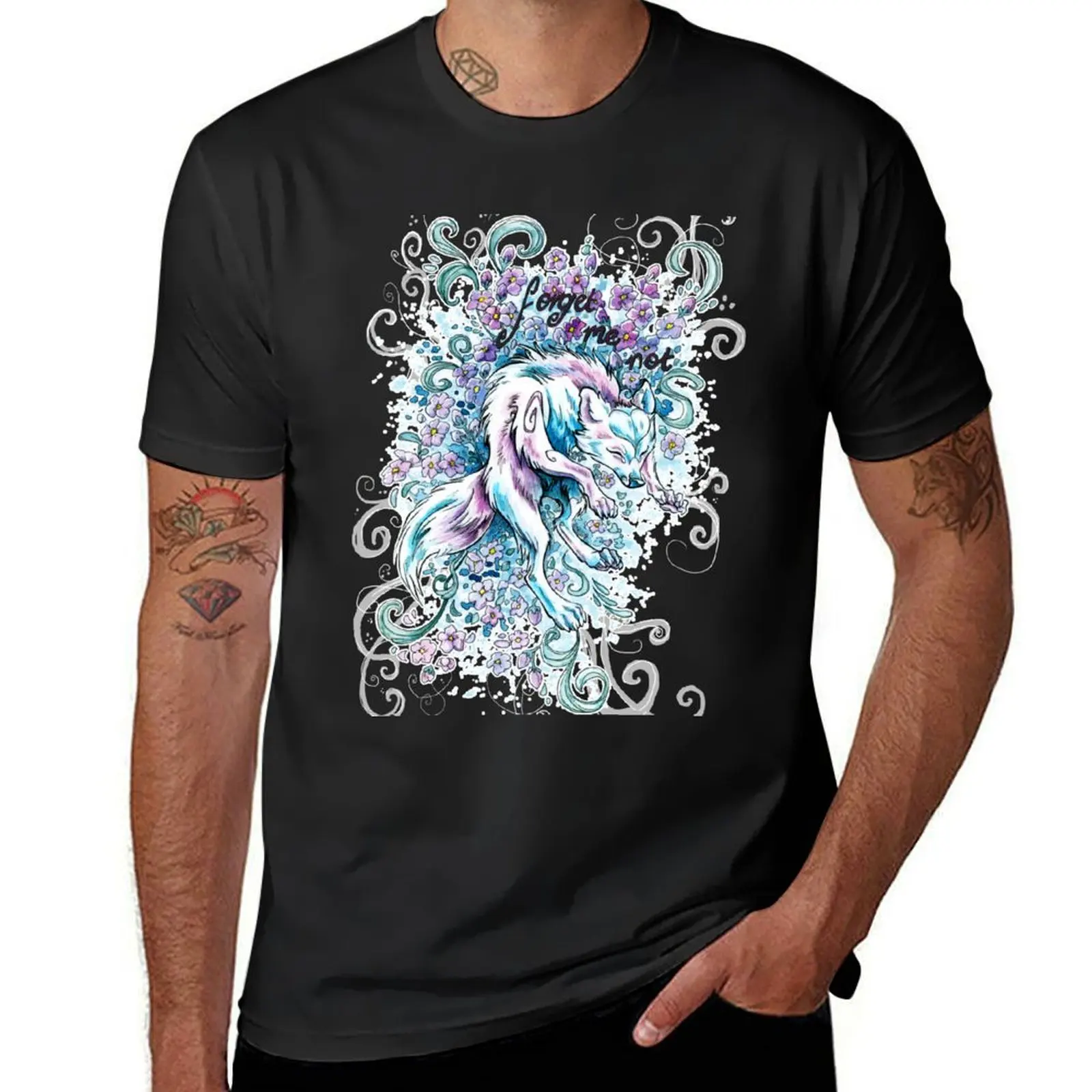 Forget Me Not - Arctic fox in flowers T-Shirt summer top anime blanks clothes for men
Forget Me Not - Arctic fox in flowers T-Shirt summer top anime blanks clothes for men