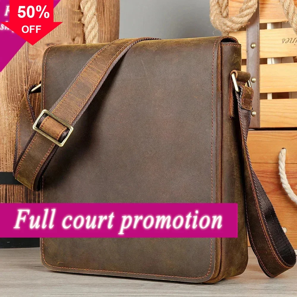 New Design Men's Shoulder Genuine Leather Crossbody Messenger s For 7.9 Inch Ipad Sling Bags Vintage Fashion Male
New Design Men's Shoulder Genuine Leather Crossbody Messenger s For 7.9 Inch Ipad Sling Bags Vintage Fashion Male