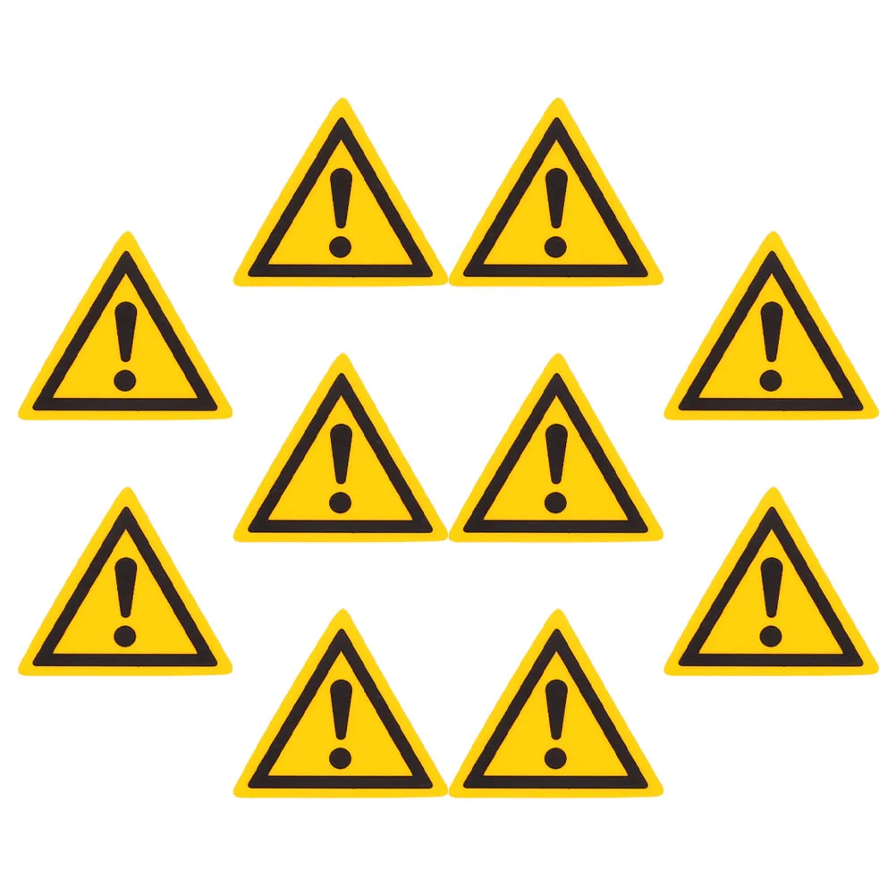 10pcs Safety Warning Labels Stickers Black Words Caution Signage Triangle Signs High Visibility Waterproof Easy
10pcs Safety Warning Labels Stickers Black Words Caution Signage Triangle Signs High Visibility Waterproof Easy