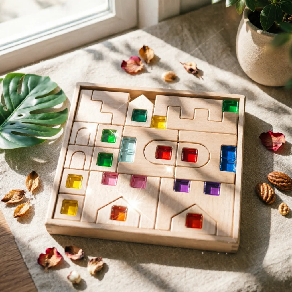 Castle Brainteaser Board Beech Wood Wooden Block Brainteaser Sensory Learning Toy Hand-Eye Coordination Brain Teaser
Castle Brainteaser Board Beech Wood Wooden Block Brainteaser Sensory Learning Toy Hand-Eye Coordination Brain Teaser