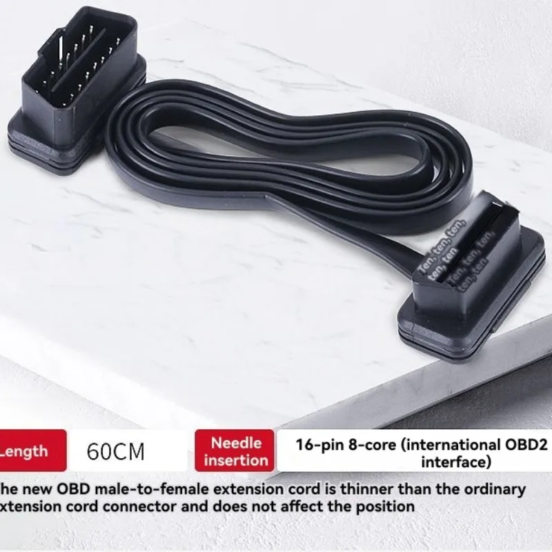 Диагностический инструмент A03Z-OBD2: Адаптер ELM327, 16-контактный кабель OBDII/OBD2, плоский тонкий удлинитель (шнур-удлинитель) типа «мужской-женский»
Диагностический инструмент A03Z-OBD2: Адаптер ELM327, 16-контактный кабель OBDII/OBD2, плоский тонкий удлинитель (шнур-удлинитель) типа «мужской-женский»