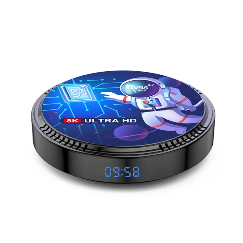 TV98 MAX Android 12 TV Box Allwinner H618 4G 64GB 8K 2.4G 5.8G Dual Band WiFi6 BT4.0 Voice Remote Control Set top box
TV98 MAX Android 12 TV Box Allwinner H618 4G 64GB 8K 2.4G 5.8G Dual Band WiFi6 BT4.0 Voice Remote Control Set top box