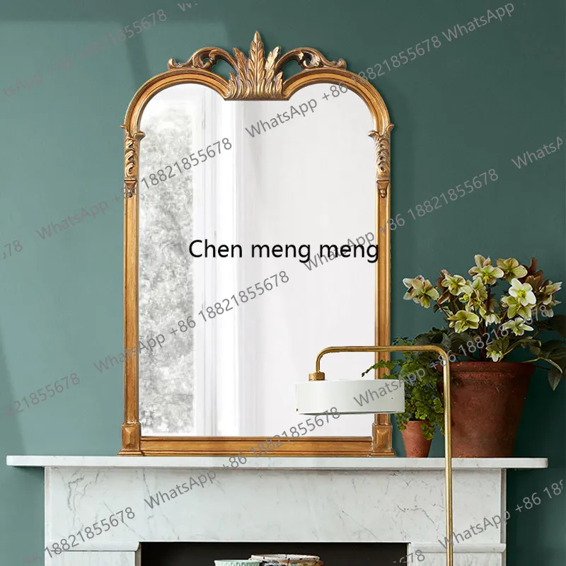 European retro carved desktop makeup mirror light luxury dressing wall decoration bathroom mirror
European retro carved desktop makeup mirror light luxury dressing wall decoration bathroom mirror