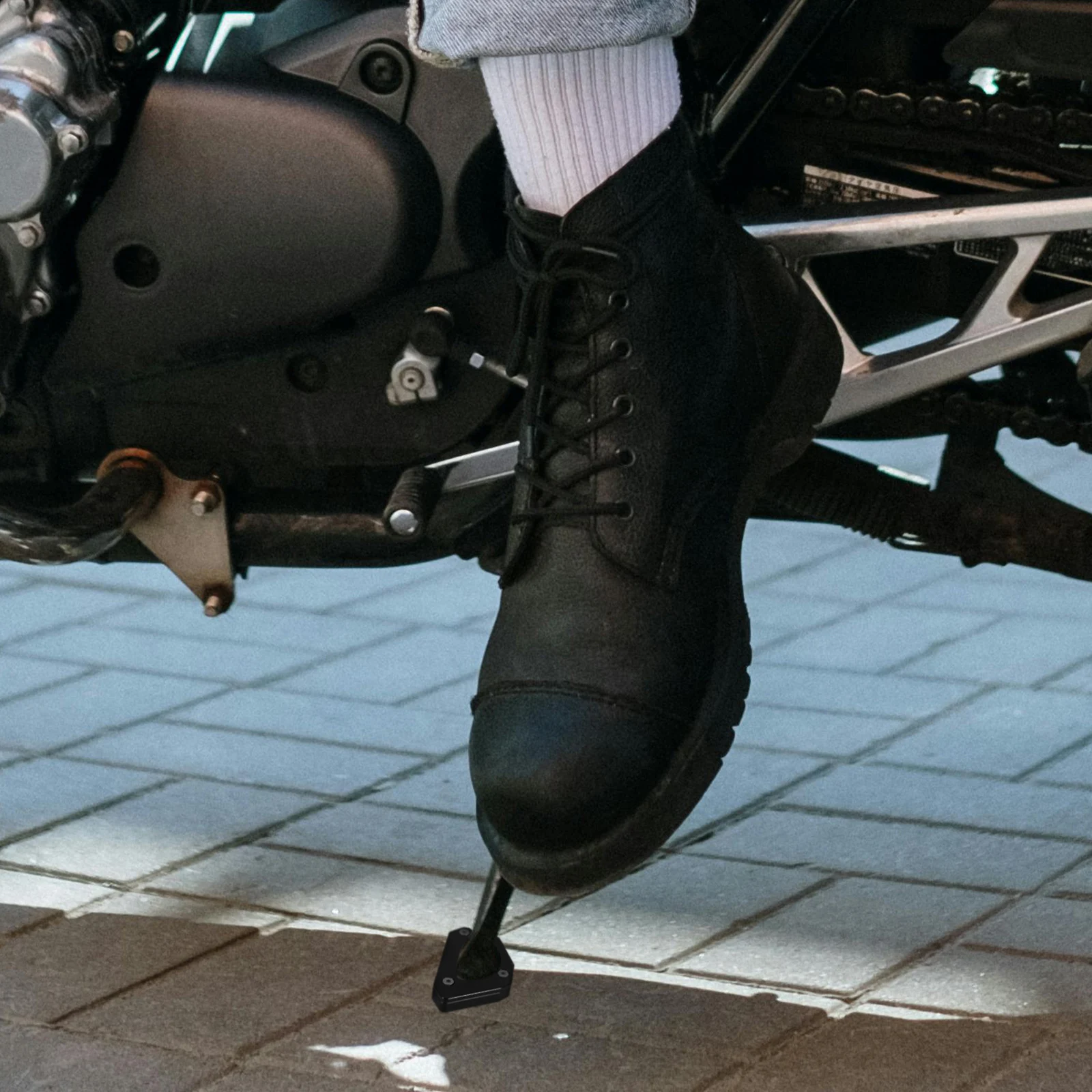Motorcycle Kickstand Plate Black CNC Side Foot Support Pads for Durable Parking Mats Accessories
Motorcycle Kickstand Plate Black CNC Side Foot Support Pads for Durable Parking Mats Accessories
