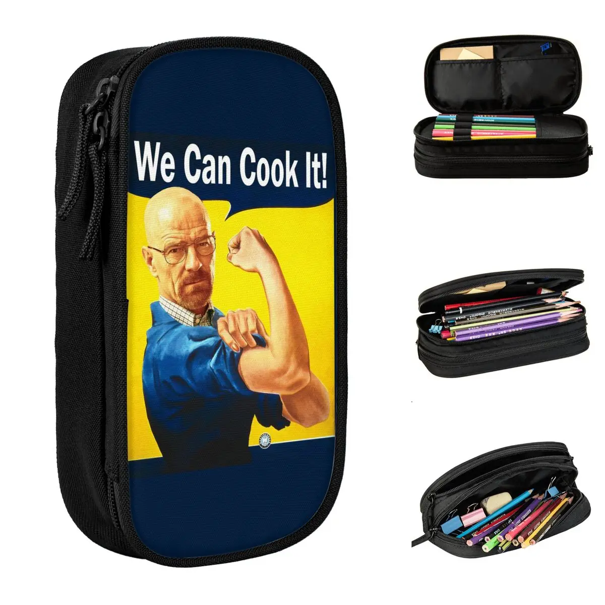 Walter White Meme Pencil Cases We Can Cook It Pencil Pouch Pen for Student Big Capacity Bag Students School Gift Stationery
Walter White Meme Pencil Cases We Can Cook It Pencil Pouch Pen for Student Big Capacity Bag Students School Gift Stationery