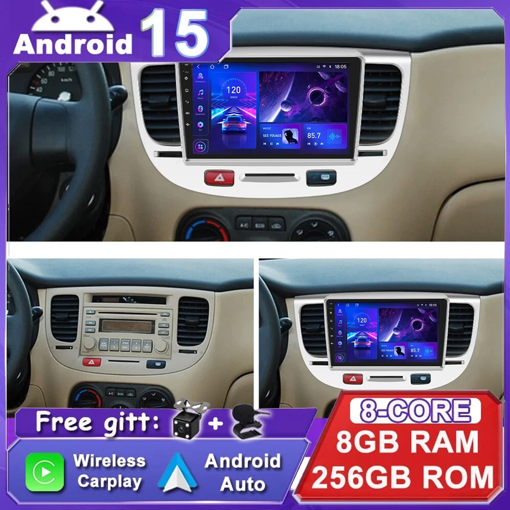 Android 15 Car Radio For Kia RiO 2 RIO 2 2005-2011 Multimedia Video Player Navigation GPS Stereo Head Unit Carplay Auto DSP RDS
Android 15 Car Radio For Kia RiO 2 RIO 2 2005-2011 Multimedia Video Player Navigation GPS Stereo Head Unit Carplay Auto DSP RDS