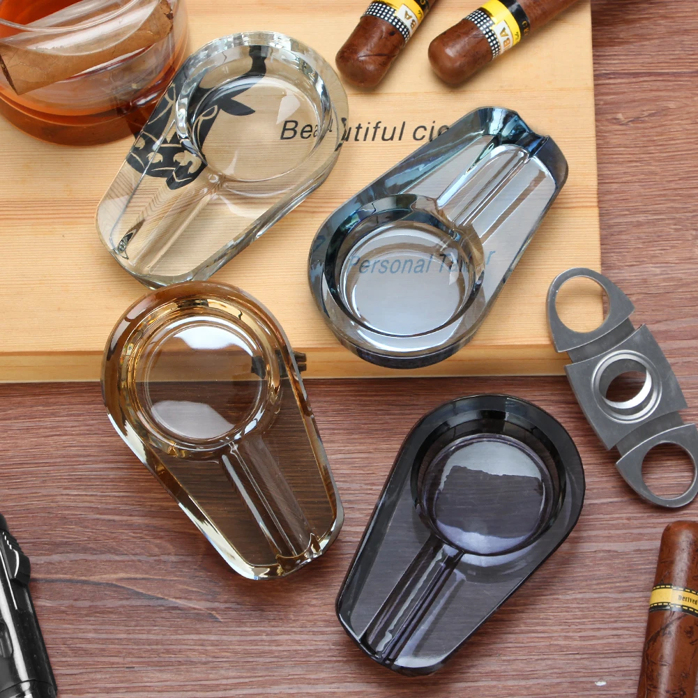 Simple Fashion Tobacco Ashtray K9 Glass Cigar Ashtray Useful One Slot Cigar Ash Tool Practical Travel Cigar Accessories-4 Colors
Simple Fashion Tobacco Ashtray K9 Glass Cigar Ashtray Useful One Slot Cigar Ash Tool Practical Travel Cigar Accessories-4 Colors