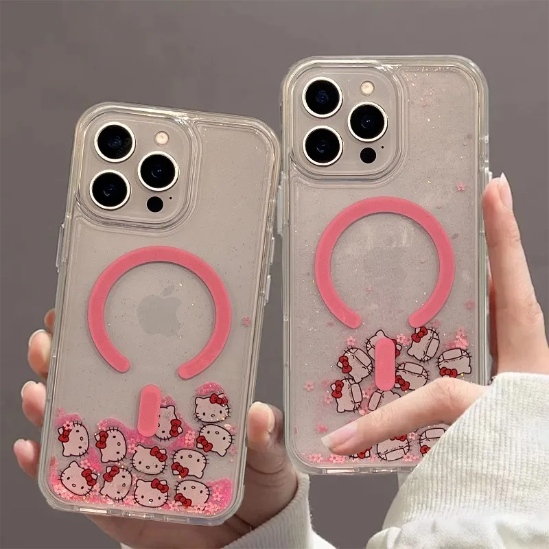 Anime Hello Kitty Quicksand Magnetic Phone Case for IPhone 17 16 Pro 15 13 12 14 Pro Max Luxury Shockproof Protective Case Gift
Anime Hello Kitty Quicksand Magnetic Phone Case for IPhone 17 16 Pro 15 13 12 14 Pro Max Luxury Shockproof Protective Case Gift