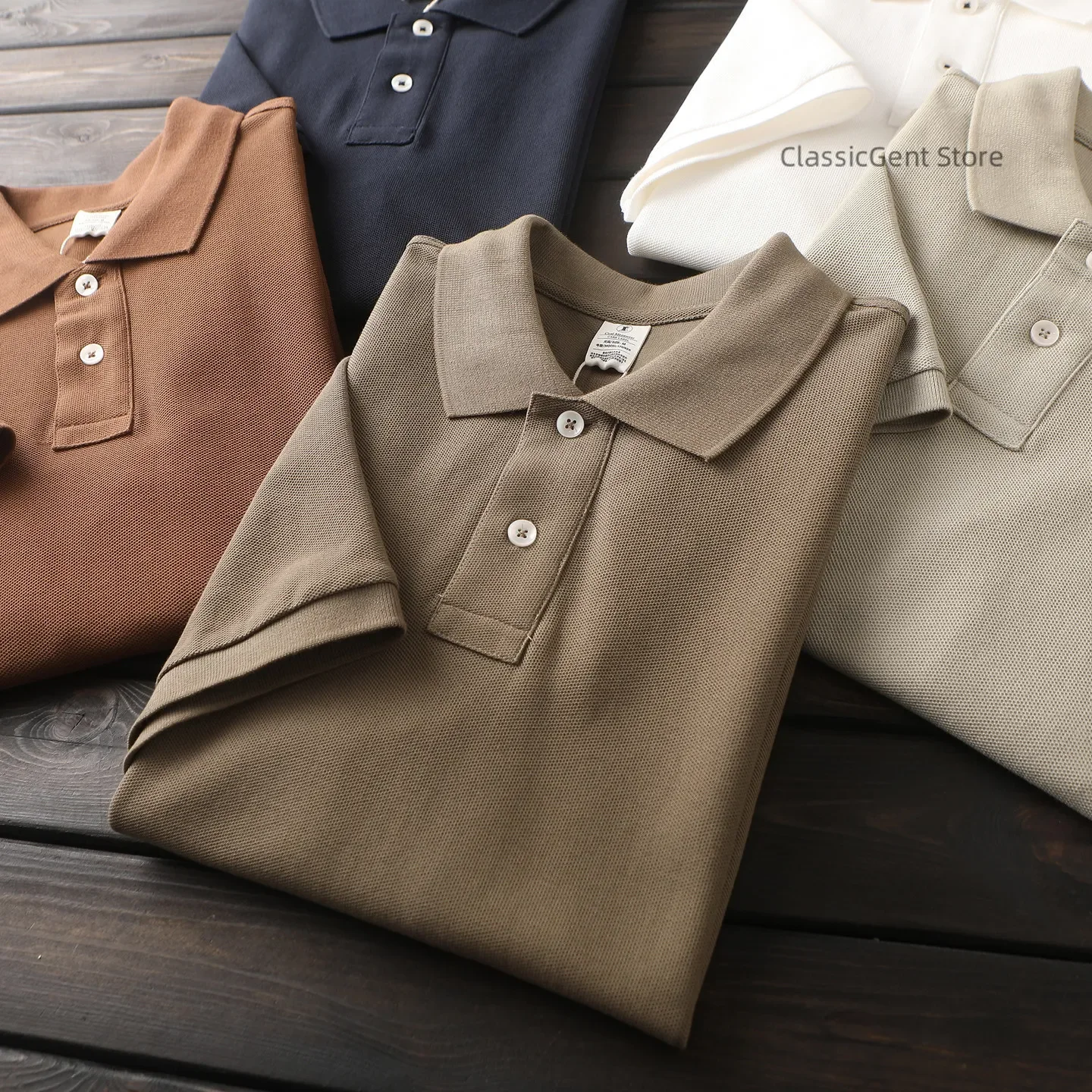 Classic and simple, double-layer mesh eye-drop 230g heavy cotton men's summer short-sleeved POLO shirt
Classic and simple, double-layer mesh eye-drop 230g heavy cotton men's summer short-sleeved POLO shirt