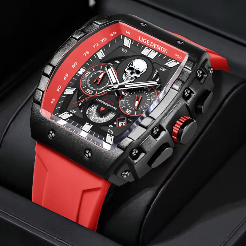 LIGE Men Luxury Wristwatch Sport Silicone Strap Quartz Watch Chronograph Waterproof Luminous Date Clock Relogio Masculino
LIGE Men Luxury Wristwatch Sport Silicone Strap Quartz Watch Chronograph Waterproof Luminous Date Clock Relogio Masculino