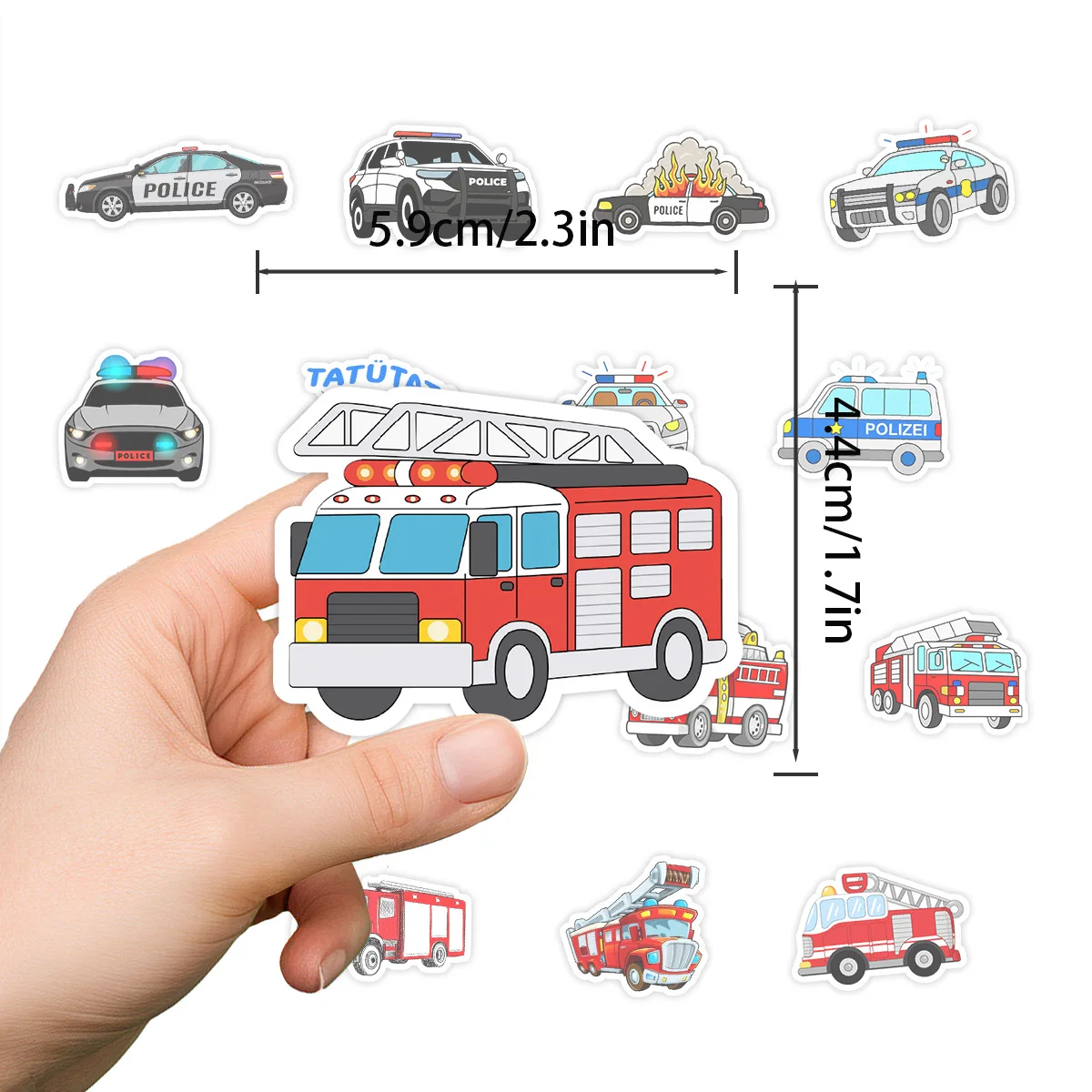 10/30/50/100PCS Cartoon Fire Truck Stickers Fireman Education Graffiti Stickers Refrigerator Pencil Box Diary Scooter DIY Decals
10/30/50/100PCS Cartoon Fire Truck Stickers Fireman Education Graffiti Stickers Refrigerator Pencil Box Diary Scooter DIY Decals