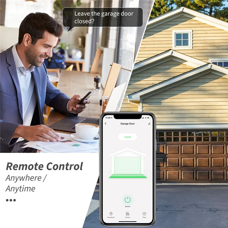 Stylish-With Tuya Garage Door Controller Smart Home WIFI Door Opener Automatic Work With Alexa Home Voice Control App EU Plug
Stylish-With Tuya Garage Door Controller Smart Home WIFI Door Opener Automatic Work With Alexa Home Voice Control App EU Plug