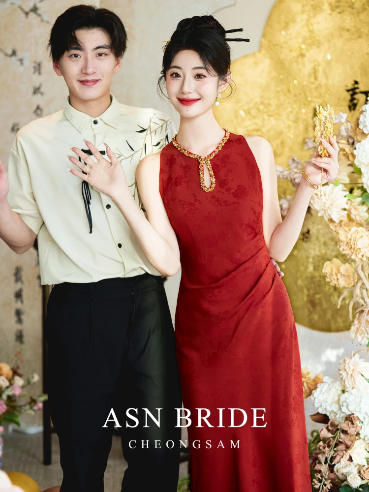 New Chinese Sle Wedding Dr adow Qipao Engagement Ceremony Drinking Wine Bride Ele Simple Breathable Long...
New Chinese Sle Wedding Dr adow Qipao Engagement Ceremony Drinking Wine Bride Ele Simple Breathable Long...