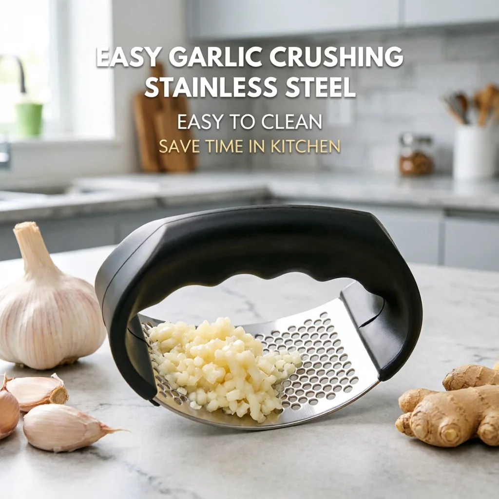 Stainless Steel Garlic Press Manual Garlic Crusher Multifunction Kitchen Garlic Mincer Masher Home Cooking Tool
Stainless Steel Garlic Press Manual Garlic Crusher Multifunction Kitchen Garlic Mincer Masher Home Cooking Tool