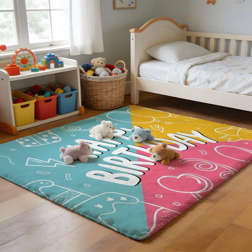Floor Mat Soft Flannel Rug Non-Slip Absorbent Mat for Bathroom Bedroom Home Decor Happy birthday
Floor Mat Soft Flannel Rug Non-Slip Absorbent Mat for Bathroom Bedroom Home Decor Happy birthday