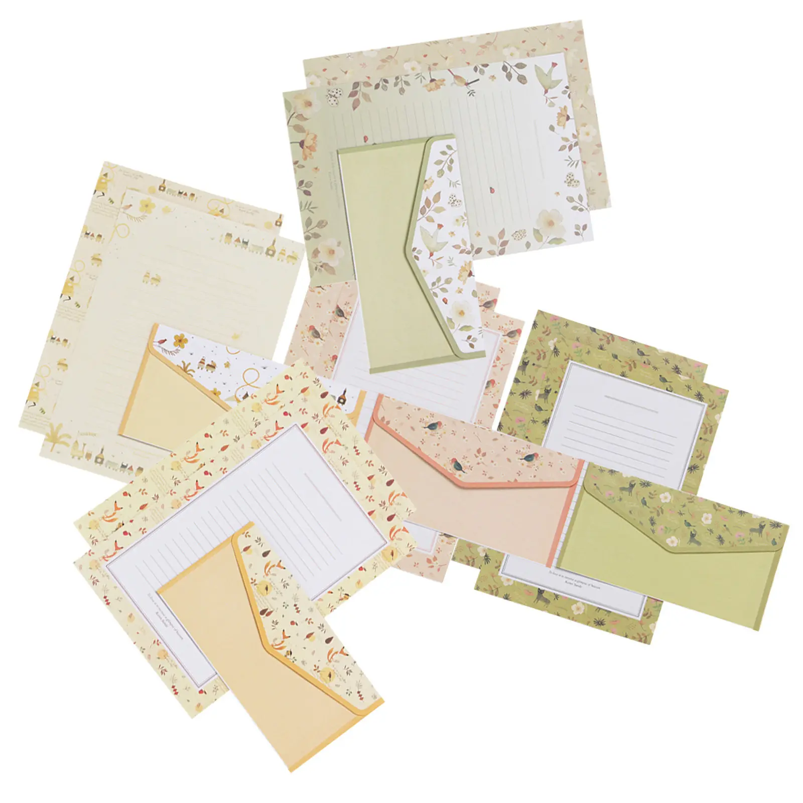 5Sets Elegant Flower Print Stationery Set Letter Paper and Envelopes 15 Envelopes 30 Sheets Premium Paper for Daily Writing
5Sets Elegant Flower Print Stationery Set Letter Paper and Envelopes 15 Envelopes 30 Sheets Premium Paper for Daily Writing