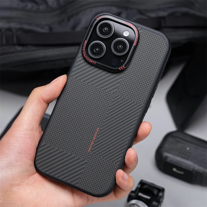 Luxury Carbon Fiber Texture MagSafe Phone Case for iPhone 14 15 16 Pro Max Wireless Charging Alloy Lens Hard PC Shockproof Cover
Luxury Carbon Fiber Texture MagSafe Phone Case for iPhone 14 15 16 Pro Max Wireless Charging Alloy Lens Hard PC Shockproof Cover