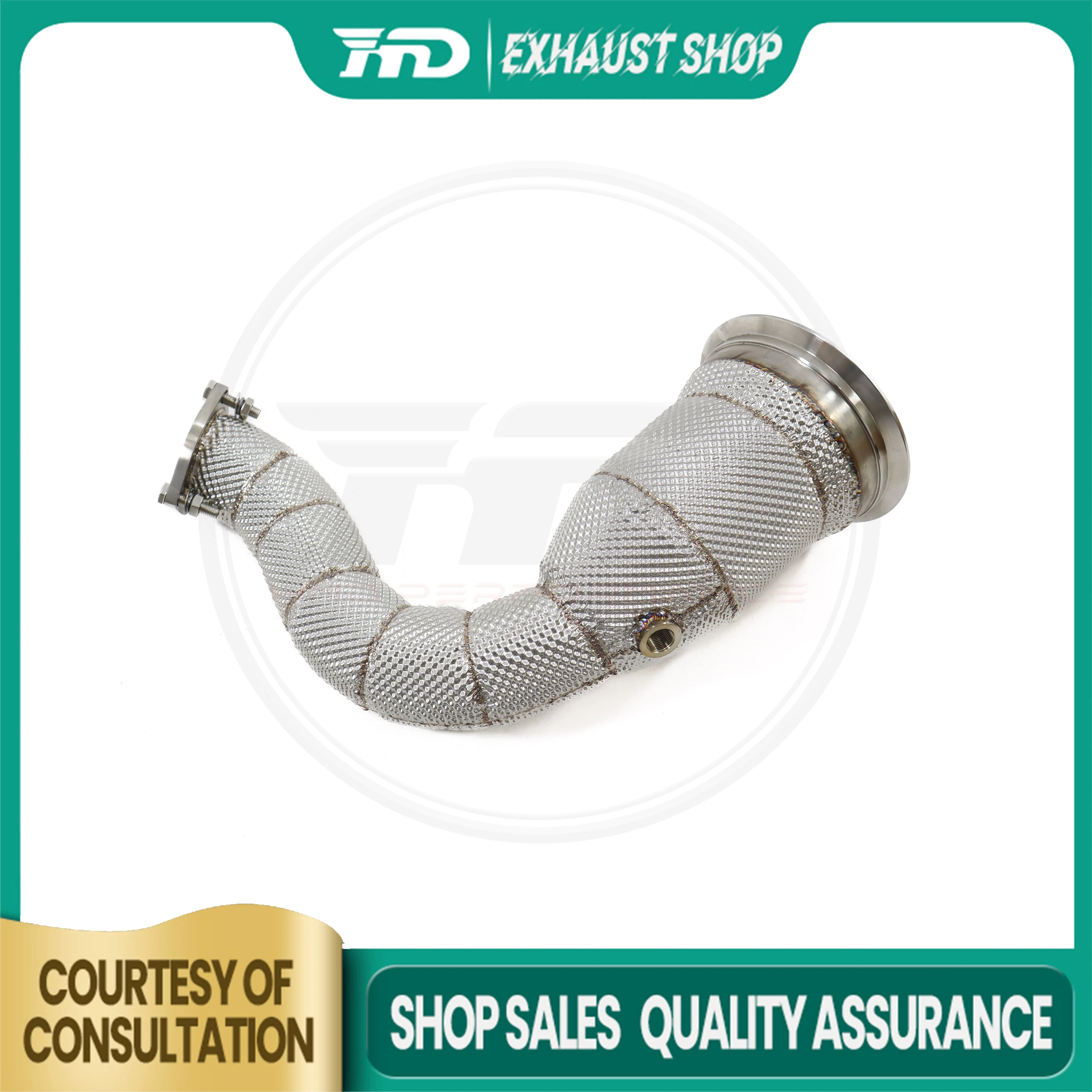 Customizable Downpipe For AUDI Q8 3.0T Stainless Steel Heat Shield Exhaust System High Performance Exhaust Pipe HMD
Customizable Downpipe For AUDI Q8 3.0T Stainless Steel Heat Shield Exhaust System High Performance Exhaust Pipe HMD