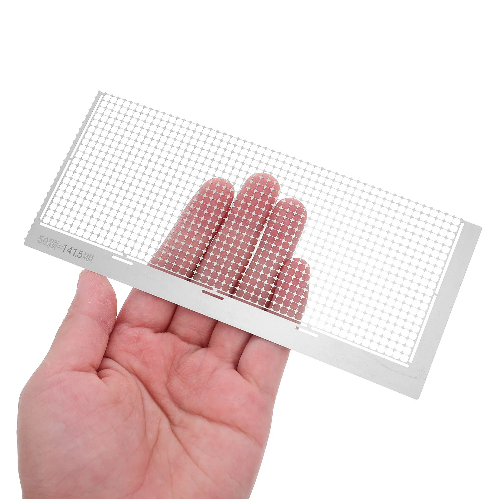 Stainless Steel Diamond Dotting Ruler Mesh Drawing Tool 1020 Blank Grids Precision Alignment DIY Rhinestone Embroidery Painting
