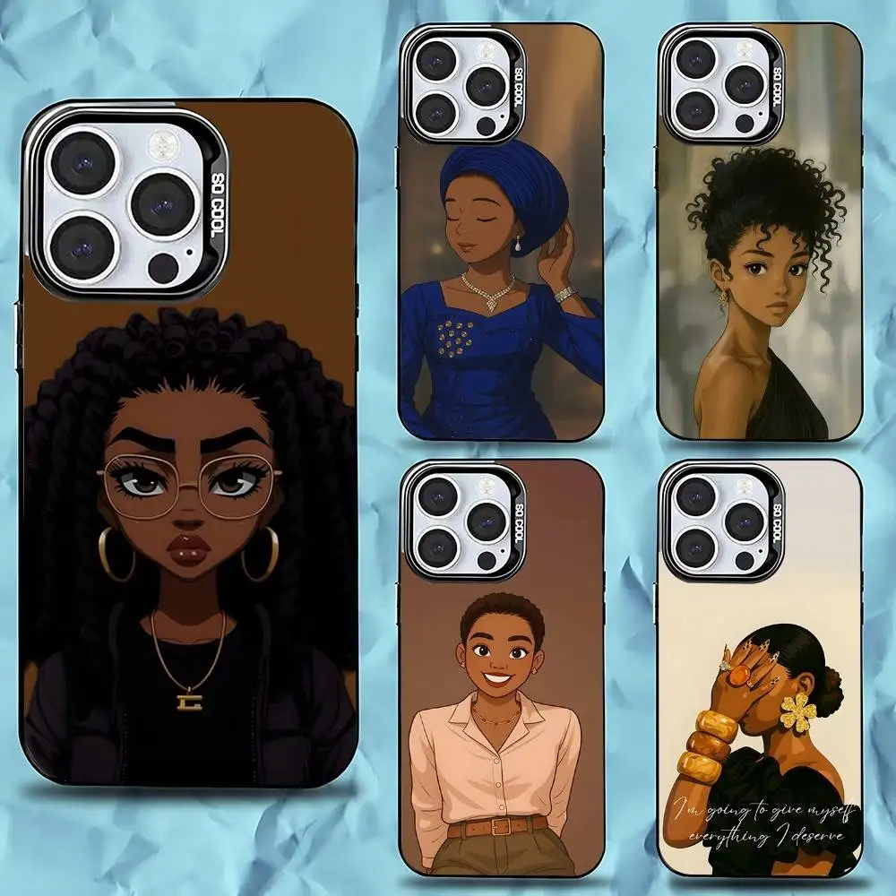 Black Girl A-Afro Phone Case For iPhone 16,15,14,13,12,11,Pro,Max,Plus,Mini,XS,SE Anti Fall Black Matte Hard Bumper
Black Girl A-Afro Phone Case For iPhone 16,15,14,13,12,11,Pro,Max,Plus,Mini,XS,SE Anti Fall Black Matte Hard Bumper