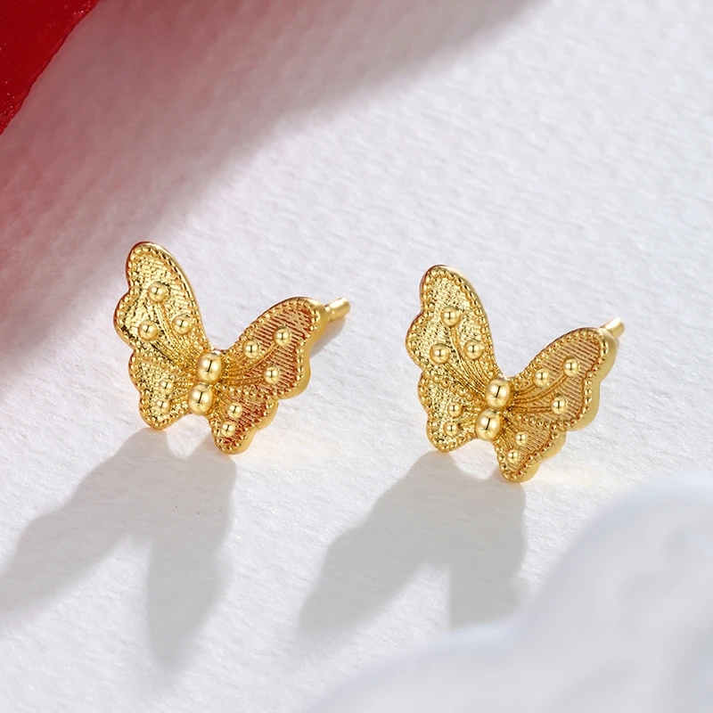 Dawn's Jewel Alloy Electroplating 24k Gold Butterfly Exquisite Small Earrings Fashionable And Versatile Light Luxury
Dawn's Jewel Alloy Electroplating 24k Gold Butterfly Exquisite Small Earrings Fashionable And Versatile Light Luxury