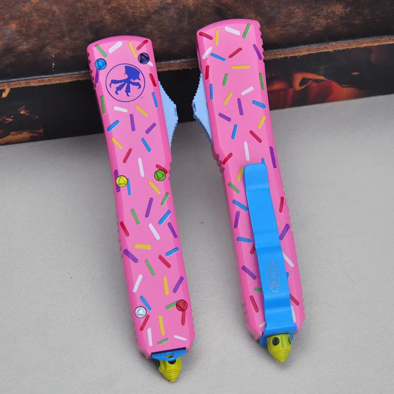 Donut Pink UTX-85 Series UT85 UTX85 MICRO ULTRA OTF TECH Camping Tactical Defense Gear D2 Steel CNC Aluminum EDC Tools
Donut Pink UTX-85 Series UT85 UTX85 MICRO ULTRA OTF TECH Camping Tactical Defense Gear D2 Steel CNC Aluminum EDC Tools