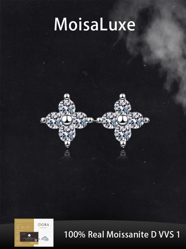 MoisaLuxe Official Store GRA Moissanite Plata Sterling Four Leaf Clover 925 Silver Fashion Jewelry Earrings Hoops Piercing
MoisaLuxe Official Store GRA Moissanite Plata Sterling Four Leaf Clover 925 Silver Fashion Jewelry Earrings Hoops Piercing