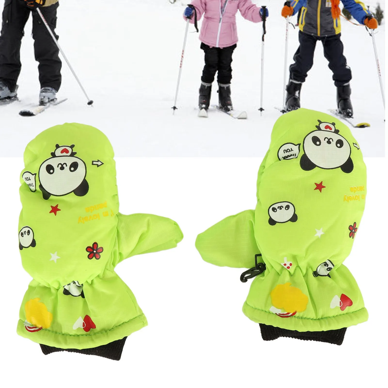 2pcs Kids Snow Mittens Warm Waterproof Windproof Thicken Polyester Fleece Cute Pattern Toddler Ski Gloves for Outdoor Walking
2pcs Kids Snow Mittens Warm Waterproof Windproof Thicken Polyester Fleece Cute Pattern Toddler Ski Gloves for Outdoor Walking