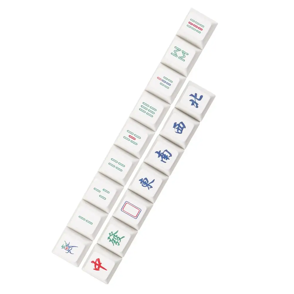 16pcs Mahjong PBT Replacement Gaming Keyboard Dye Sublimation Non Fading Design High Mechanical Keyboard Key Caps Quality
16pcs Mahjong PBT Replacement Gaming Keyboard Dye Sublimation Non Fading Design High Mechanical Keyboard Key Caps Quality