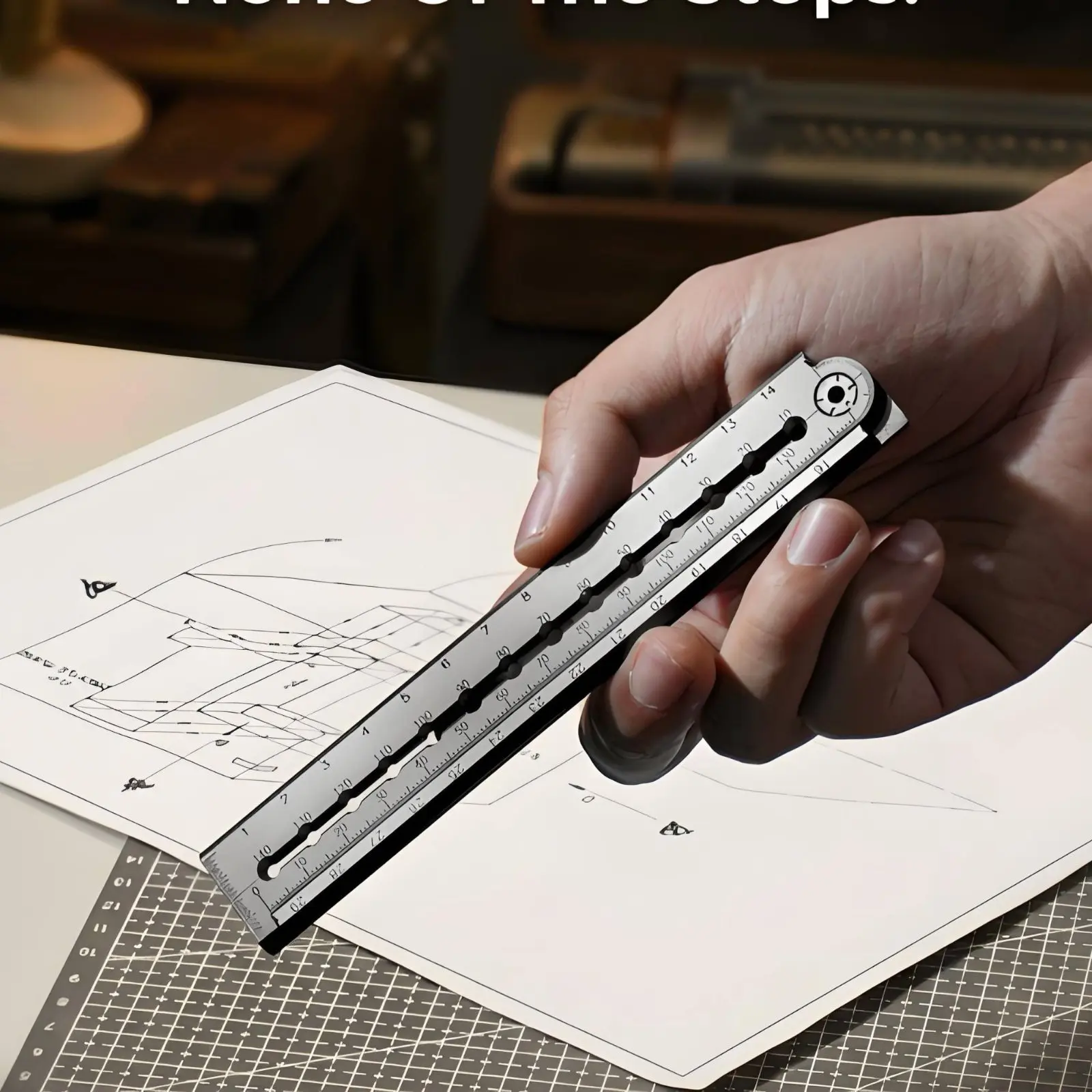 7-in-1 Measuring System Sturdy Metal Folding Ruler Multi-Function Measuring Ruler Precise Measurement Hand Tool for Designers
7-in-1 Measuring System Sturdy Metal Folding Ruler Multi-Function Measuring Ruler Precise Measurement Hand Tool for Designers