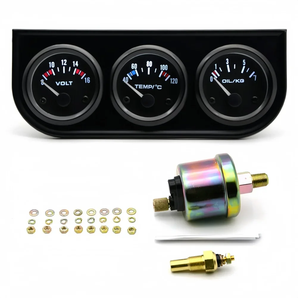 Voltage Water Temp 52MM Triple Gauge For Car Modification LED Display Voltage Monitor Water Temperature Sensor
Voltage Water Temp 52MM Triple Gauge For Car Modification LED Display Voltage Monitor Water Temperature Sensor