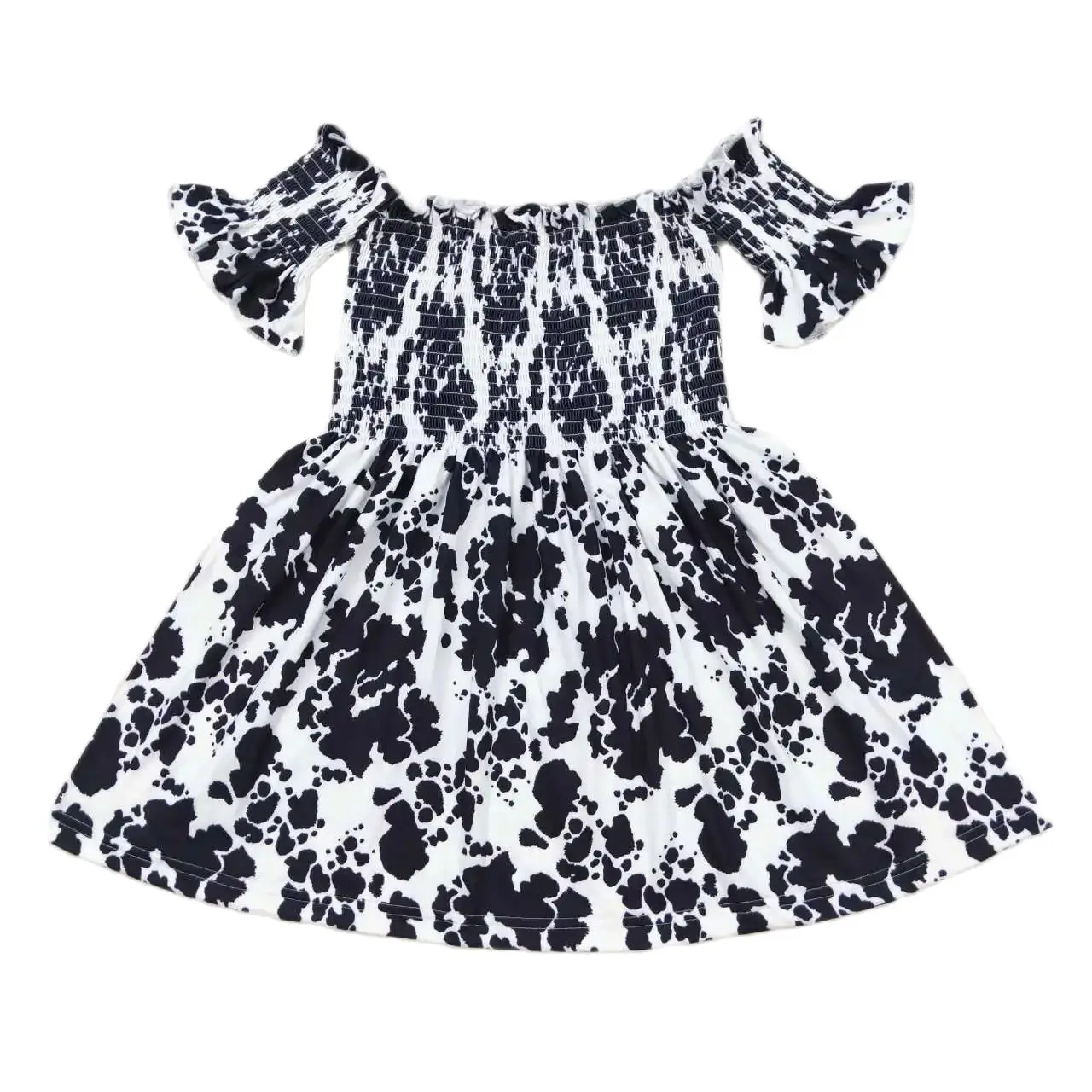GSD0960 Kids Girls Dresses One Shoulder Top Cow Pattern White Print With Dress Children Clothes
GSD0960 Kids Girls Dresses One Shoulder Top Cow Pattern White Print With Dress Children Clothes
