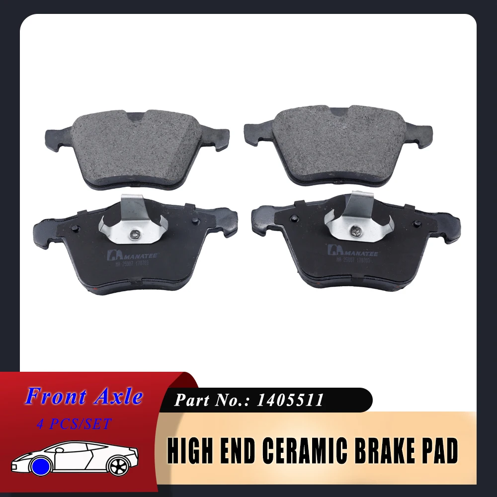 Front Ceramic Disc Brake Pad For FORD GALAXY II S-MAX VOLVO S60 S80 II V60 I V70 II V70 III XC70 I Cross Country 1405511 D1305
Front Ceramic Disc Brake Pad For FORD GALAXY II S-MAX VOLVO S60 S80 II V60 I V70 II V70 III XC70 I Cross Country 1405511 D1305