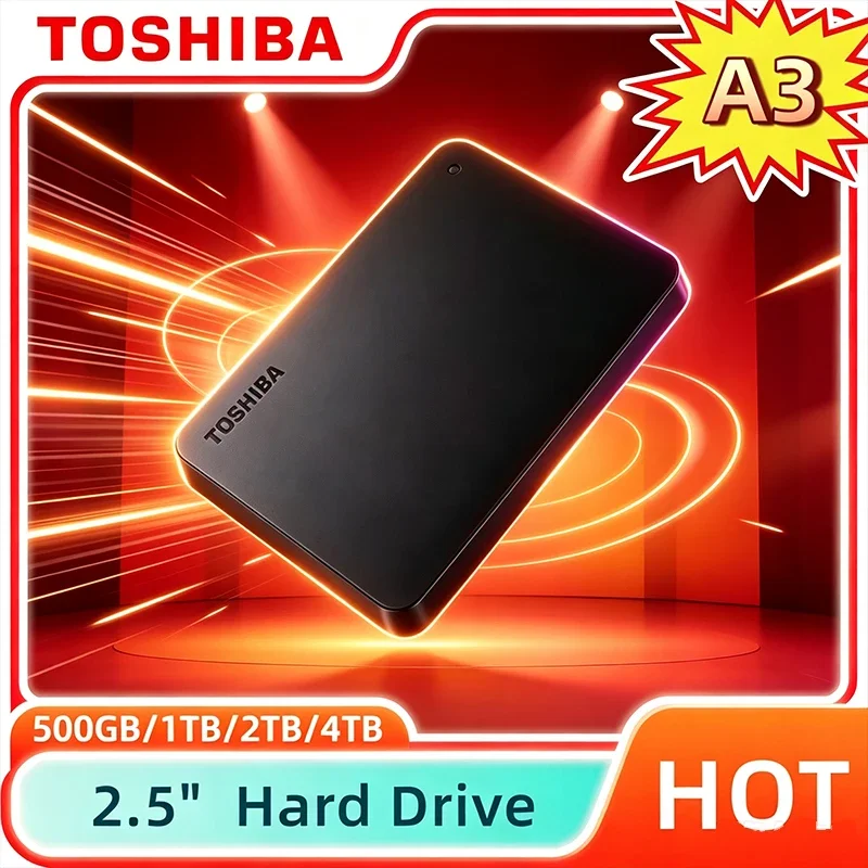 Toshiba Pro Max Ultra Canvio Basics A3 500GB 1TB 2TB USB 3.0 Portable Matte Black External Hard Drive Fast Backup Storage
Toshiba Pro Max Ultra Canvio Basics A3 500GB 1TB 2TB USB 3.0 Portable Matte Black External Hard Drive Fast Backup Storage