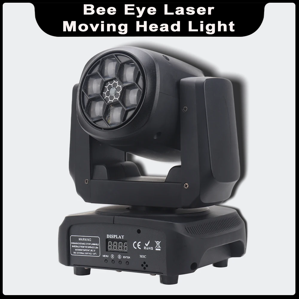 6x15W Bee eyes Laser Moving Head Lights DMX Stage Party Show Beam Effect Lights Disco Wash Laser Projector For DJ Club Bar Xmas
6x15W Bee eyes Laser Moving Head Lights DMX Stage Party Show Beam Effect Lights Disco Wash Laser Projector For DJ Club Bar Xmas