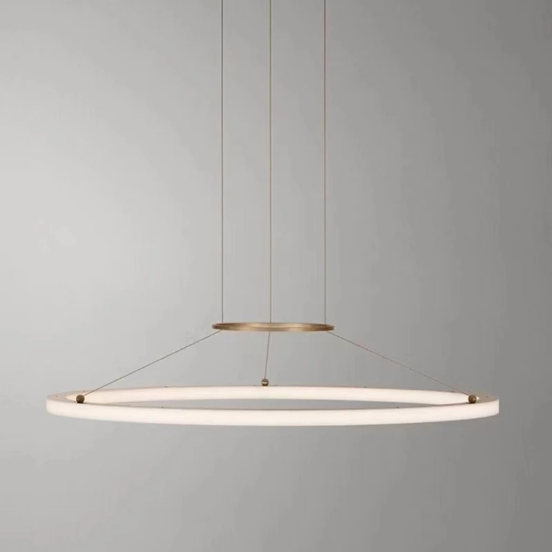 Modern Round Restaurant Chandelier Lighting LED Used For Kitchen Living Room Decoration Hanging Ring Dining Room Table Lamps
Modern Round Restaurant Chandelier Lighting LED Used For Kitchen Living Room Decoration Hanging Ring Dining Room Table Lamps