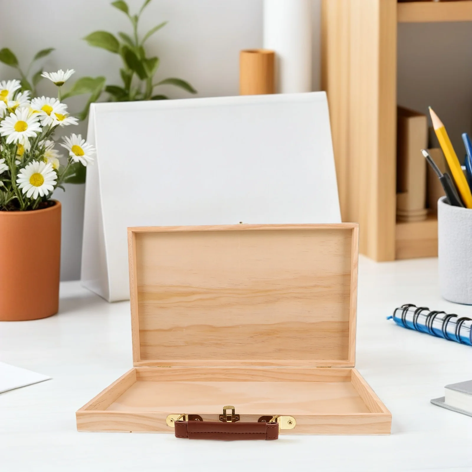 2 Pcs Portable Painting Box Tool Storage Organizer Case Handheld Tools Container Pigment
2 Pcs Portable Painting Box Tool Storage Organizer Case Handheld Tools Container Pigment