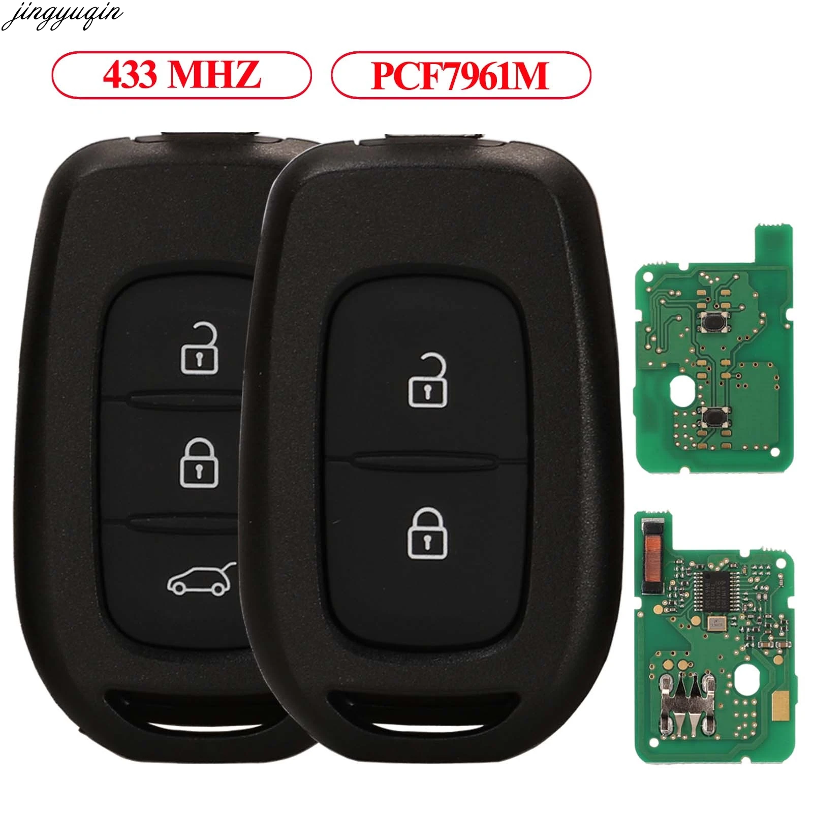 Автомобильный ключ с дистанционным управлением Jingyuqin PCF7961M 433 МГц для Renault Sandero Dacia Logan лодgy Dokker Duster HU136TE Blade 2/3BTNS
Автомобильный ключ с дистанционным управлением Jingyuqin PCF7961M 433 МГц для Renault Sandero Dacia Logan лодgy Dokker Duster HU136TE Blade 2/3BTNS
