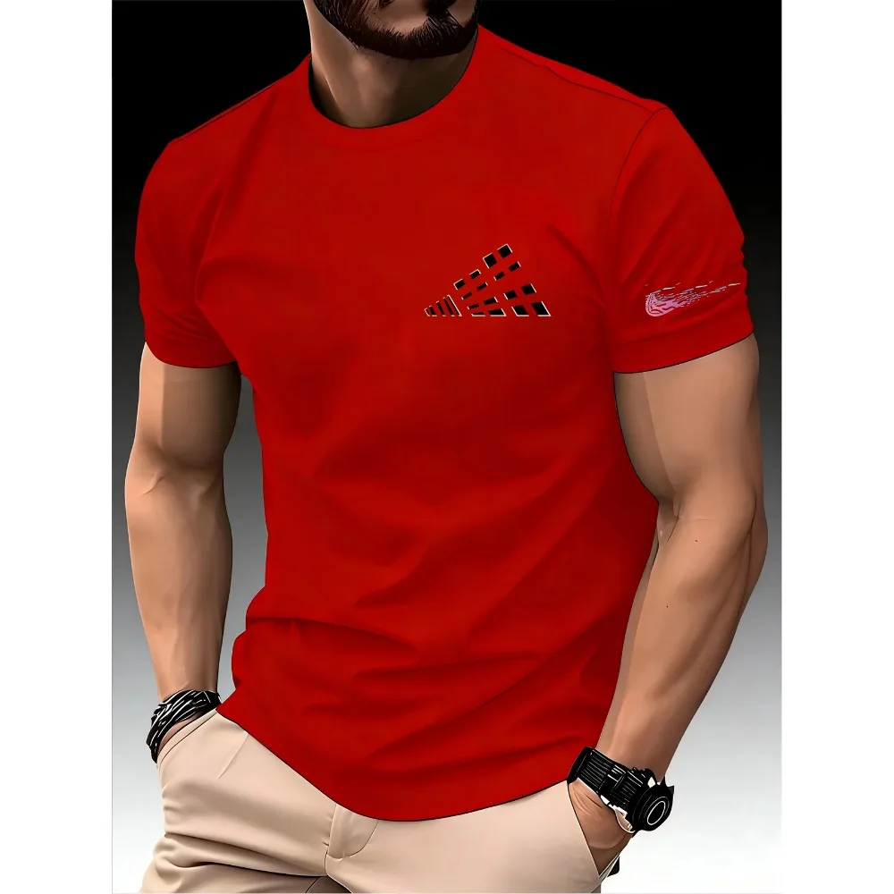 New Casual Round Neck Running T-shirt Men Summer Thin Top print Quick Dry Short Sleeve Breathable Fitness Sports T-shirt Wear
New Casual Round Neck Running T-shirt Men Summer Thin Top print Quick Dry Short Sleeve Breathable Fitness Sports T-shirt Wear 