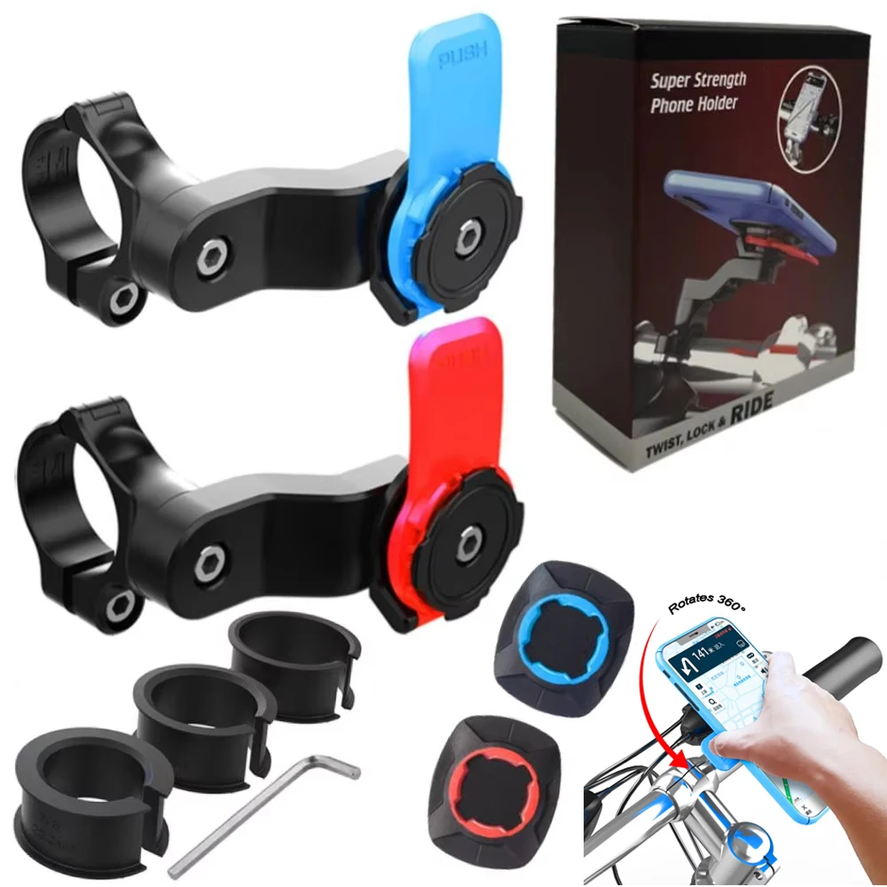 Universal Bicycle Mount for Bicycle and Motorcycle Phone Holder, Mobile Phone Holder for MTB 360° Rotatable for MTB or Road Bike
Universal Bicycle Mount for Bicycle and Motorcycle Phone Holder, Mobile Phone Holder for MTB 360° Rotatable for MTB or Road Bike