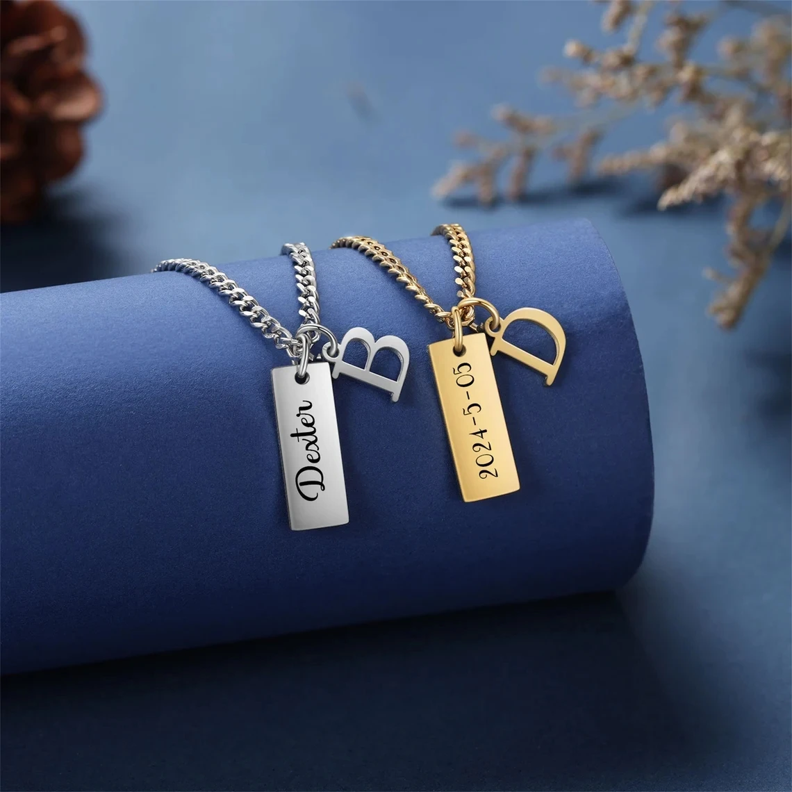 Custom Engraved Name Bar Necklace Cuban Chain for Men Women Couples Stainless Steel Personalized Text 4mm NK Chain Jewelry Gift
Custom Engraved Name Bar Necklace Cuban Chain for Men Women Couples Stainless Steel Personalized Text 4mm NK Chain Jewelry Gift