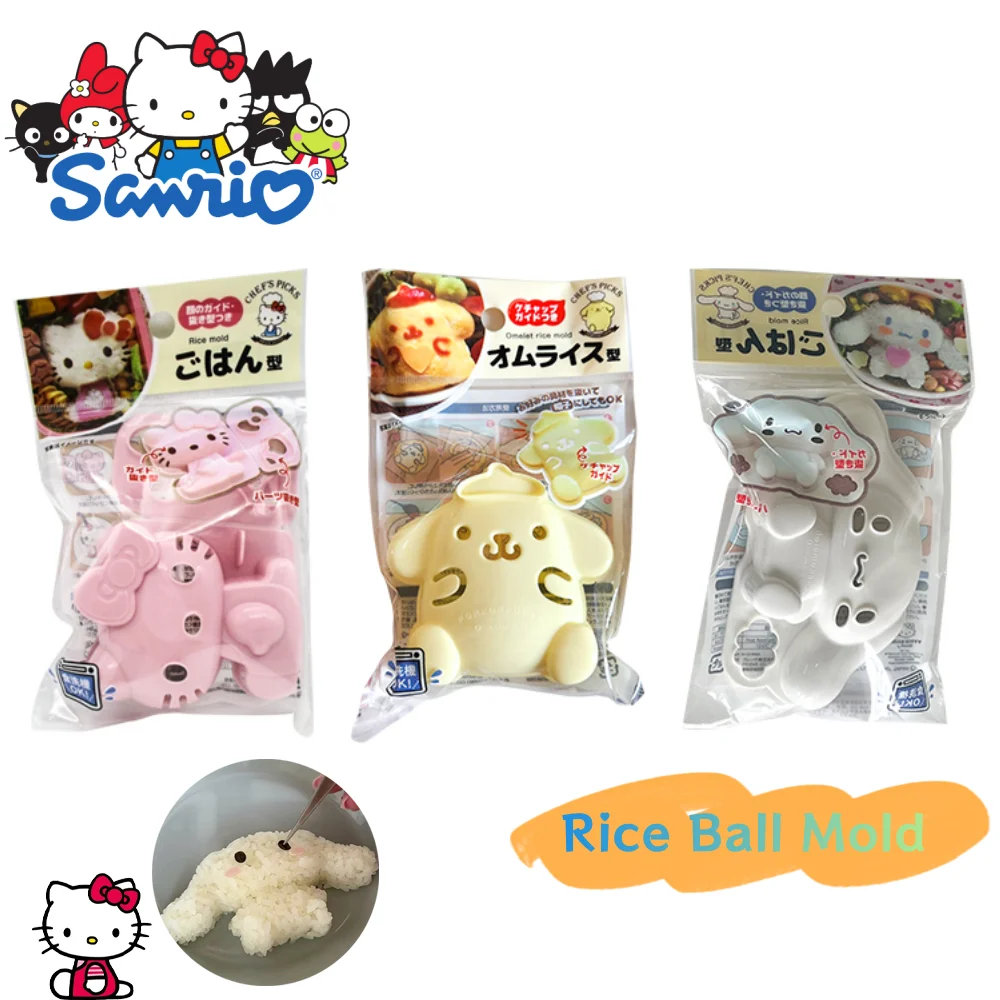 Anime Sanrio Hello Kitty Rice Ball Mold Cute Cinnamoroll Pompompurin Cartoon Portable Bento Mold Kitchen Supplies Girls Gifts
Anime Sanrio Hello Kitty Rice Ball Mold Cute Cinnamoroll Pompompurin Cartoon Portable Bento Mold Kitchen Supplies Girls Gifts