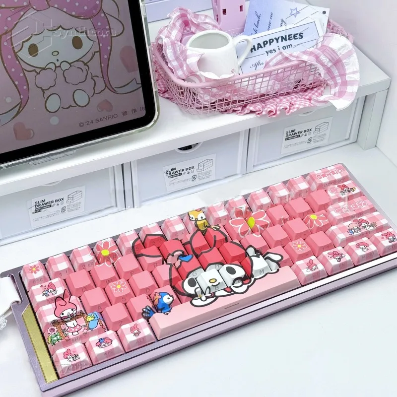Cartoon Melody Theme 74 Keys Keycaps Set for Mechanical Keyboards Keycaps High Quality PBT Material Durable Keycap Girls Gift
Cartoon Melody Theme 74 Keys Keycaps Set for Mechanical Keyboards Keycaps High Quality PBT Material Durable Keycap Girls Gift