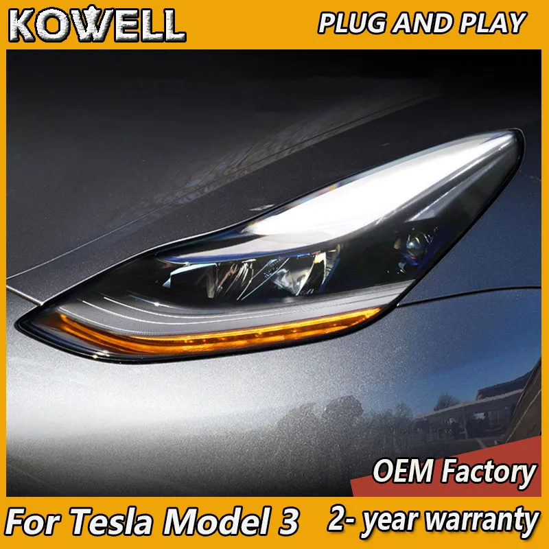 Car Styling for Tesla Model 3 Headlight 2017-2022 Model Y Head Light DRL Turn Signal Low High Beam Projector Lens
Car Styling for Tesla Model 3 Headlight 2017-2022 Model Y Head Light DRL Turn Signal Low High Beam Projector Lens