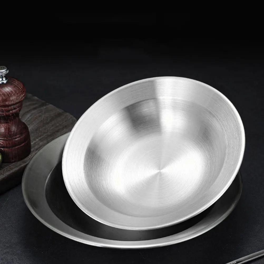 Stainless Steel Salad Noodles Fruit Shallow Round Soup Pot Lightweight Dishwasher Safe Camping Picnic Utensil Serving
Stainless Steel Salad Noodles Fruit Shallow Round Soup Pot Lightweight Dishwasher Safe Camping Picnic Utensil Serving