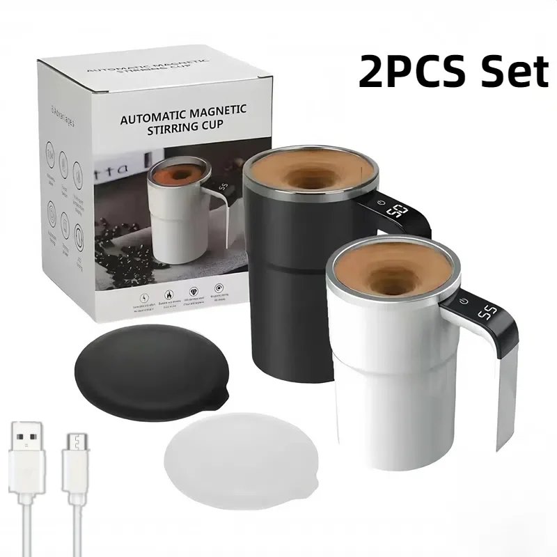 2Pcs Magnetic Self Stirring Coffee Mugs Automatic Mixing Cup Rechargeable Self Stirring Cup With Cleaning Brush For Home Office
2Pcs Magnetic Self Stirring Coffee Mugs Automatic Mixing Cup Rechargeable Self Stirring Cup With Cleaning Brush For Home Office