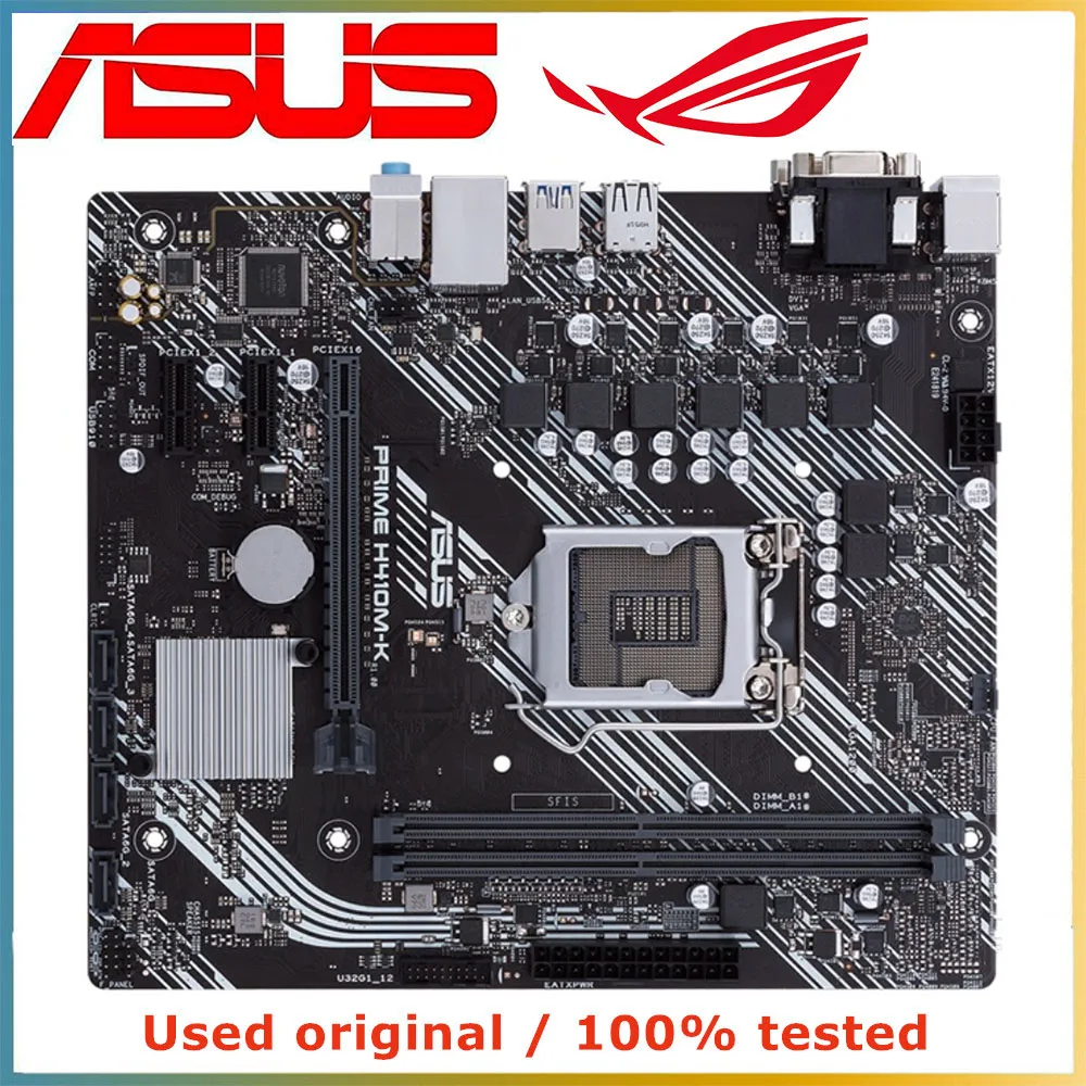 For ASUS PRIME H410M-K Computer Motherboard LGA 1200 DDR4 64G For Intel H410 Desktop Mainboard M.2 NVME PCI-E 3.0 X16
For ASUS PRIME H410M-K Computer Motherboard LGA 1200 DDR4 64G For Intel H410 Desktop Mainboard M.2 NVME PCI-E 3.0 X16