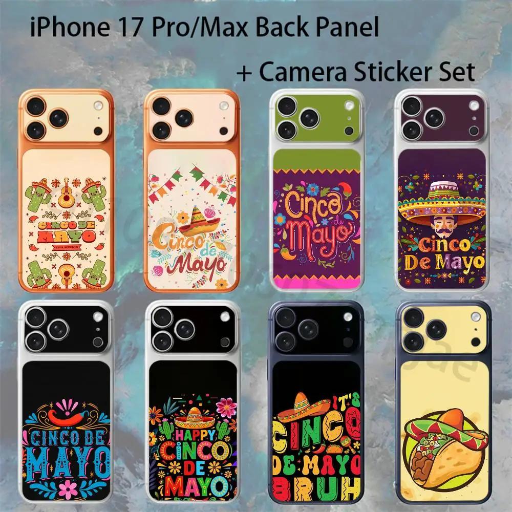 Cinco De Mayo Party For iPhone 17proMax/17pro Full Cover Decal Skin Wrap Colorful Rear Protective Sticker Film
Cinco De Mayo Party For iPhone 17proMax/17pro Full Cover Decal Skin Wrap Colorful Rear Protective Sticker Film