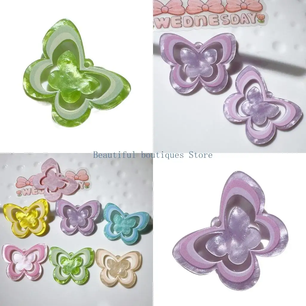 U4LF Hollow Butterfly Pendant Jewelry Making Pendant with Hole Decorative Acrylic Butterfly Charm Bracelet Making Bead DIY
U4LF Hollow Butterfly Pendant Jewelry Making Pendant with Hole Decorative Acrylic Butterfly Charm Bracelet Making Bead DIY