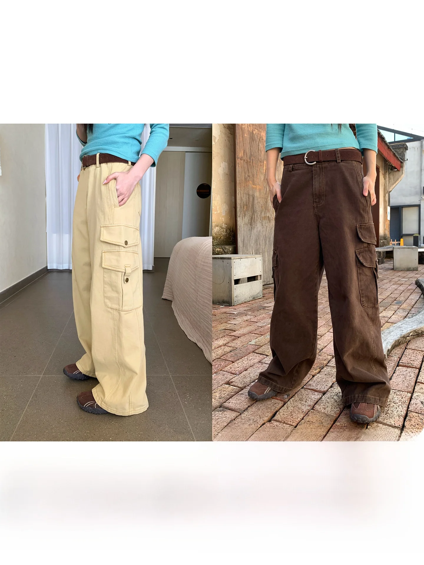 CCKOK Early Spring Korean Style Casual Workwear Cotton 100% Washed Heavy Stitching Leisure Pants High Waist Pocket Design
CCKOK Early Spring Korean Style Casual Workwear Cotton 100% Washed Heavy Stitching Leisure Pants High Waist Pocket Design